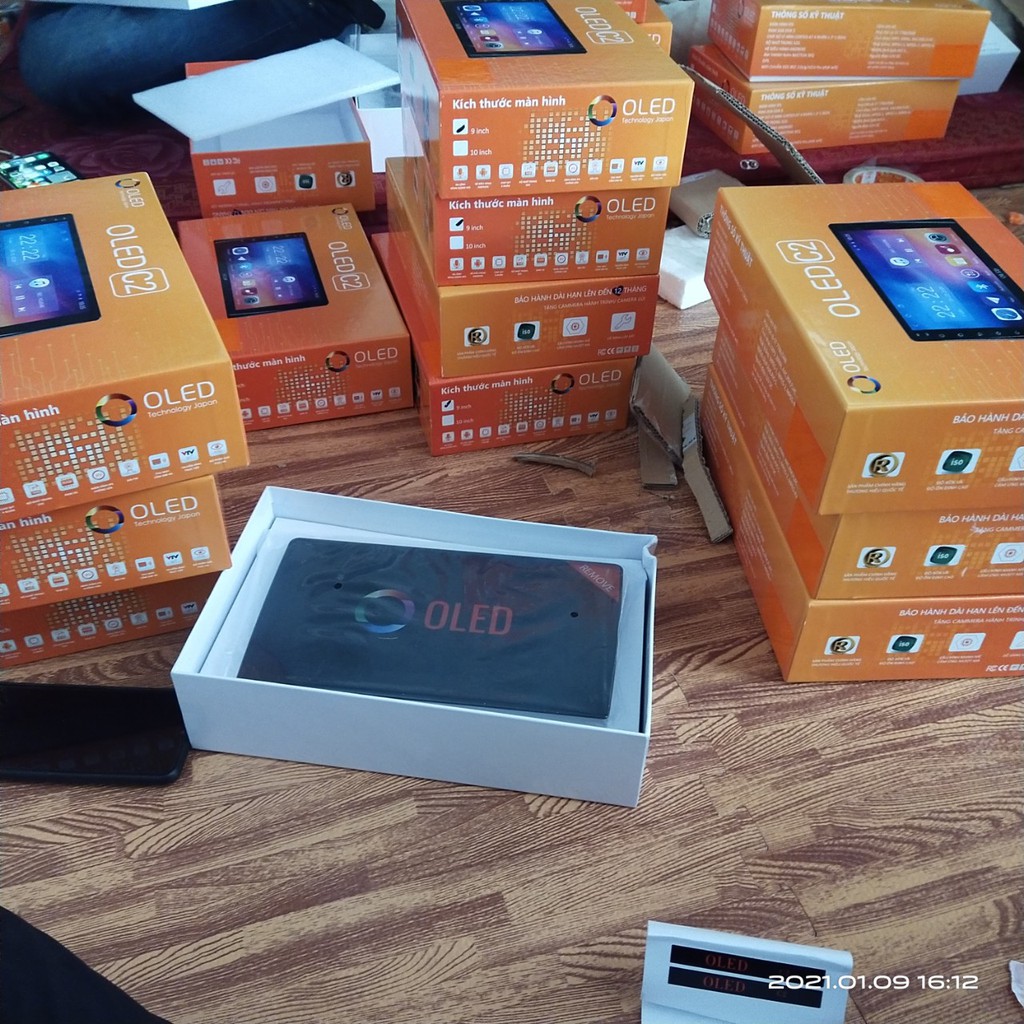 màn hình android oled c2 ô tô RAM 2G ROM 32G Cắn Zắc Zin Cho Kia Morning