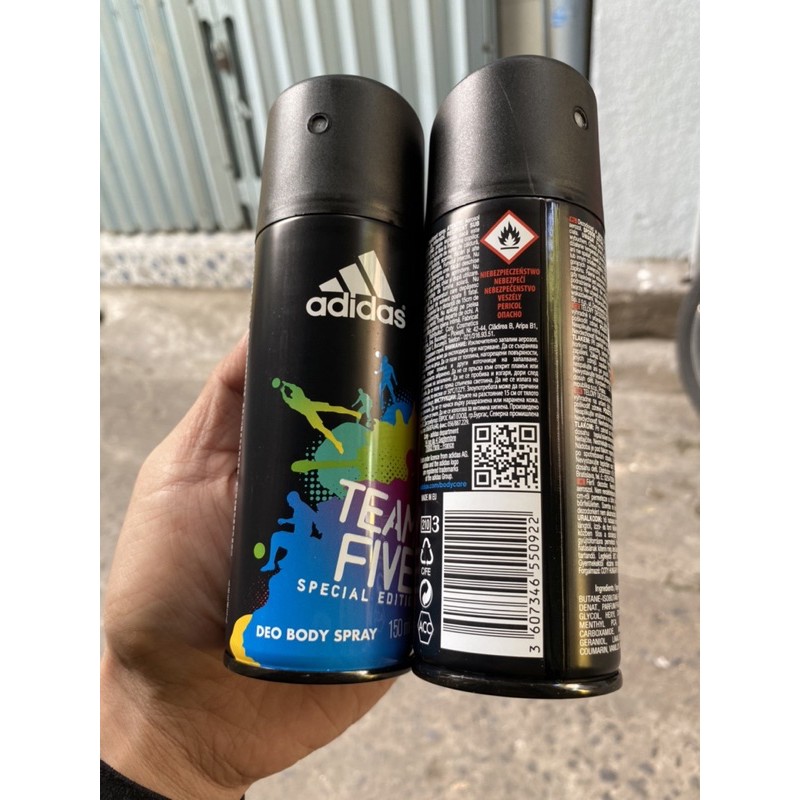 Xịt Khử Mùi Adidas Team Five 150ml