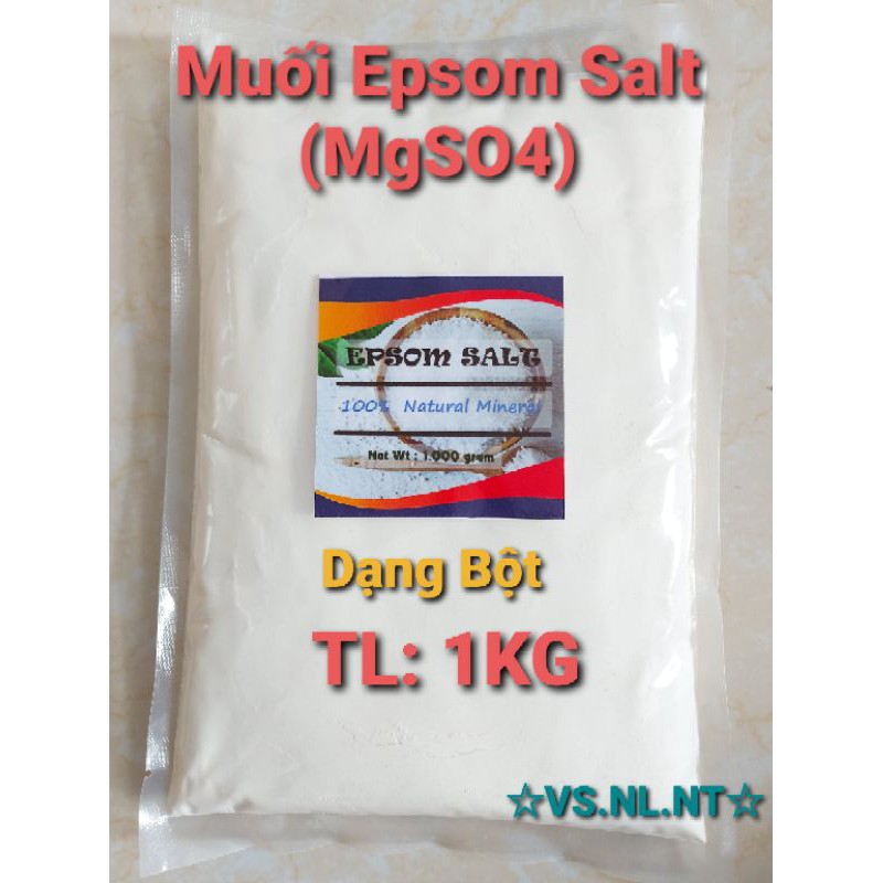 Muối Epsom làm đẹp ,Spa ,Cây Trồng (MgSO4) nhập khẩu 100% Pháp(hạt Tan Hoàn Toàn) gói 1kg | BigBuy360 - bigbuy360.vn