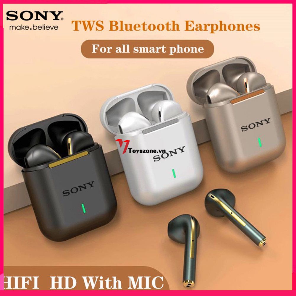 Tai Nghe Nhét Tai Bluetooth 5.0 Không Dây SONY J18 TWS Có Cảm Ứng Âm Thanh Stereo HIFI