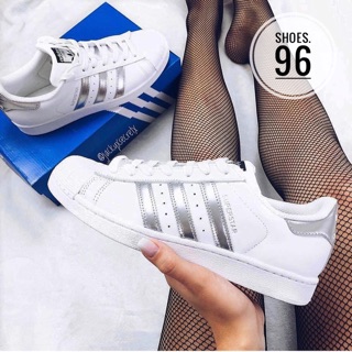 |Ảnh thật| Adidas Superstar Silver