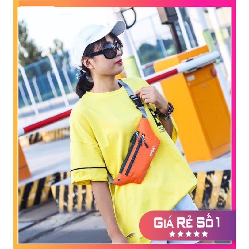 Túi đeo chéo hông bụng chạy bộ thể thao nam nữ mini chống thấm nước 3 ngăn nhỏ gọn cực kỳ tiện dụng TV01 | BigBuy360 - bigbuy360.vn