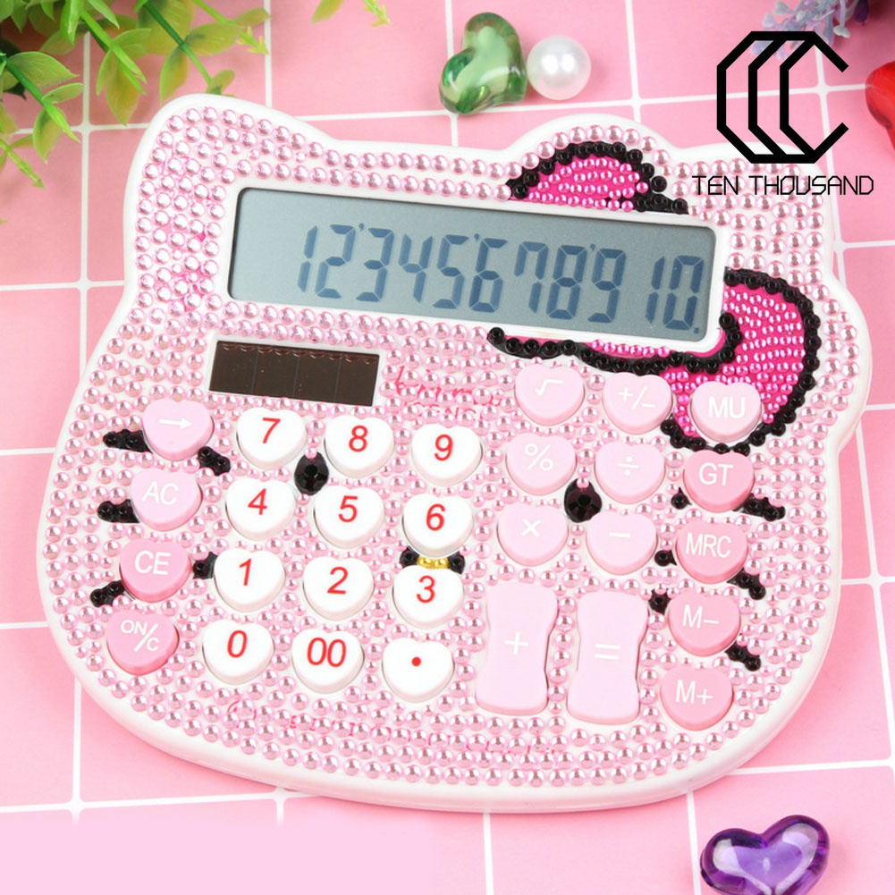 ✧Dụng Cụ Học Tập Sử Dụng Năng Lượng Mặt Trời Hình Hello Kitty Đáng Yêu