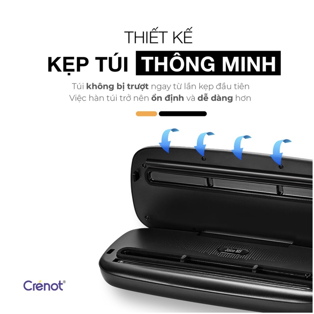 Máy Hút Chân Không Thực Phẩm Mini CRENOT Joice M5 Gia Đình Cao Cấp