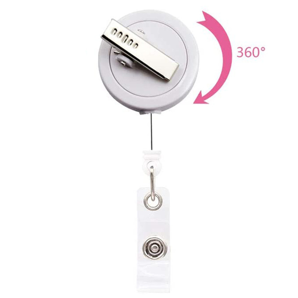 Kẹp giữ thẻ tên ID huy hiệu xoay 360 độ họa tiết bầu trời sao độc đáo