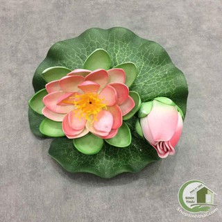 Hoa sen giả trang trí hồ nước - hoa sen cao cấp - bông lớn