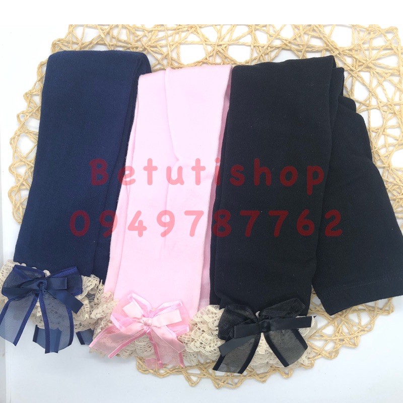 ⚡️ Big sale⚡️ Quần tất len k bàn có nơ ren  cho bé loại đẹp có hộp đựng size cho bé từ 10-35kg