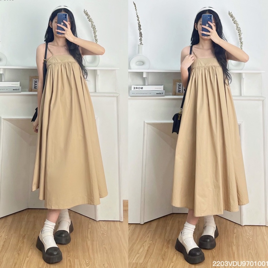 Đầm maxi đi biển 2 dây ôm ngực váy maxi dáng dài 3 màu sang chảnh - Tirahouse