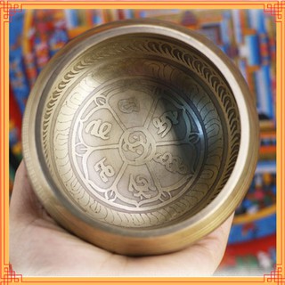 Chuông xoay Nepal thủ công chuông thiền đường kính 9.5cm