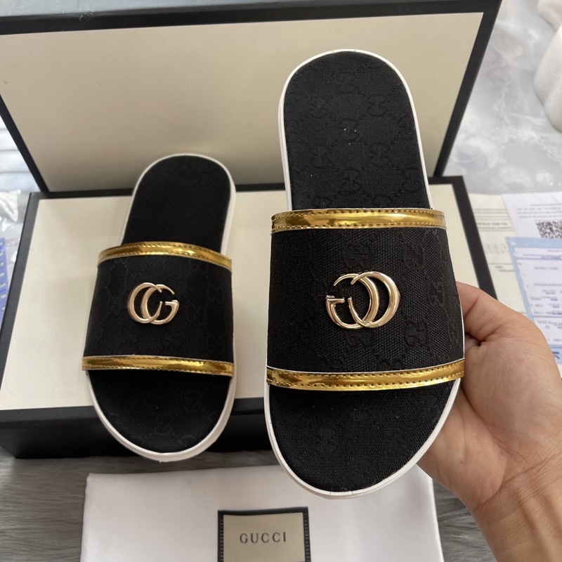 Dép da nam đế trắng mickeyyy kèm video ngang gg đen