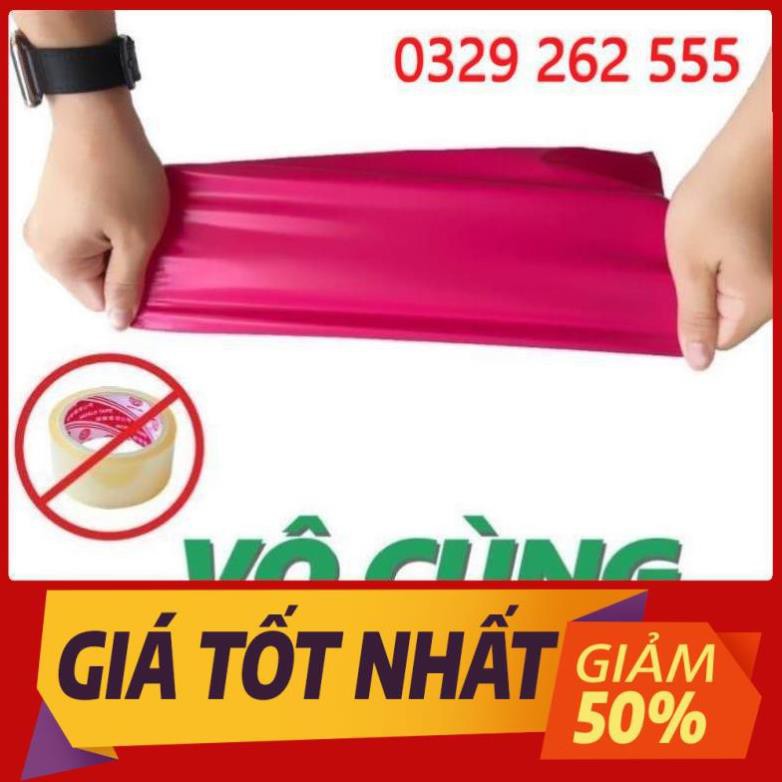 (Rẻ vô địch) [ Túi dán miệng ] Túi nilon gói hàng niêm phong tự dính đủ các kích cỡ siêu dai (~100 cái)