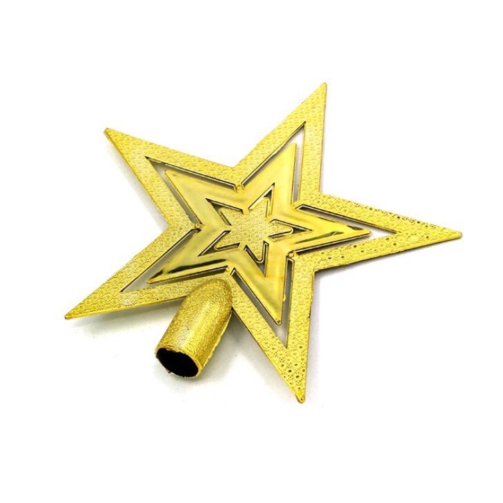 Ngôi sao đỉnh cây thông trang trí Giáng sinh loại to 20cm