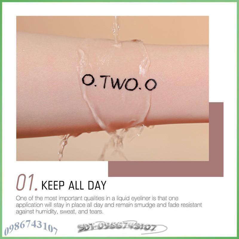 Bút kẻ mắt dạng nước O.TWO.O Rose Gold Waterproof Liquid Eyeliner ARE2