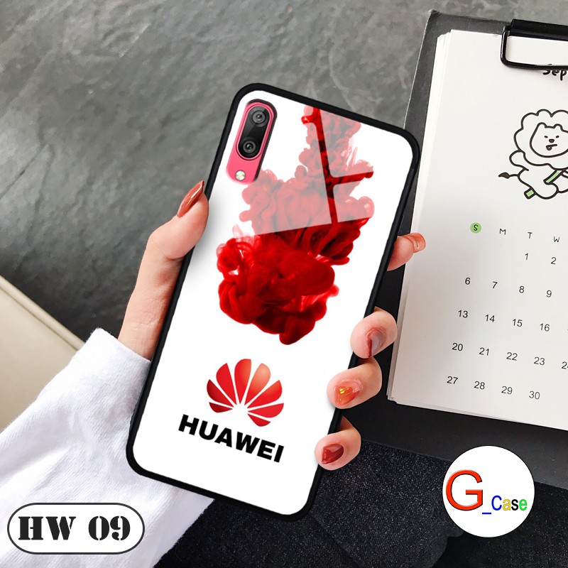 [Mã ELORDER5 giảm 10k đơn 20k] Ốp lưng Huawei Y7 Pro 2019-lưng kính in logo hãng điện thoại