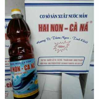 Thùng 30 độ đạm loại 1 lít nước mắm hai non cà ná