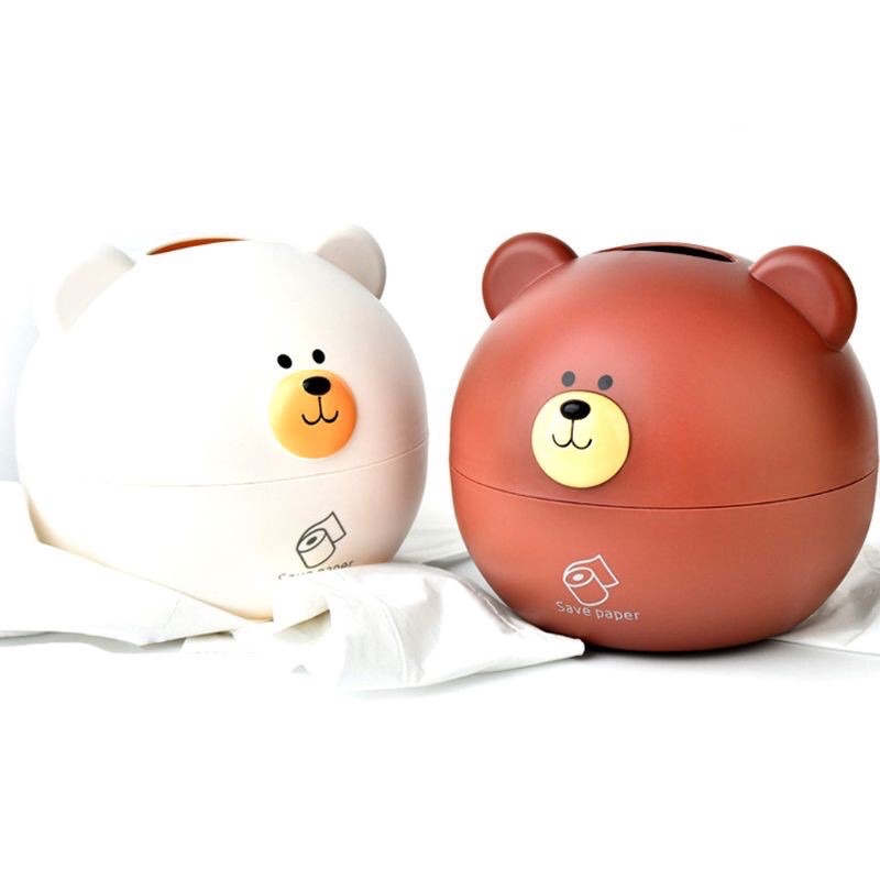 Hộp đựng giấy hình gấu -lợn