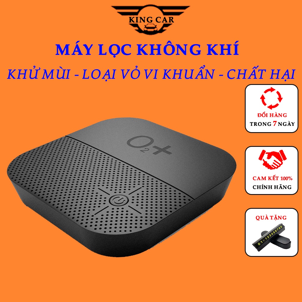 Máy Lọc Không Khí Ô Tô O2+ – Máy Khử Mùi Ô Tô Đa Năng – Lọc Không Khí, Xông Tinh Dầu, Khử Mùi Xe Hơi, Tạo I-On