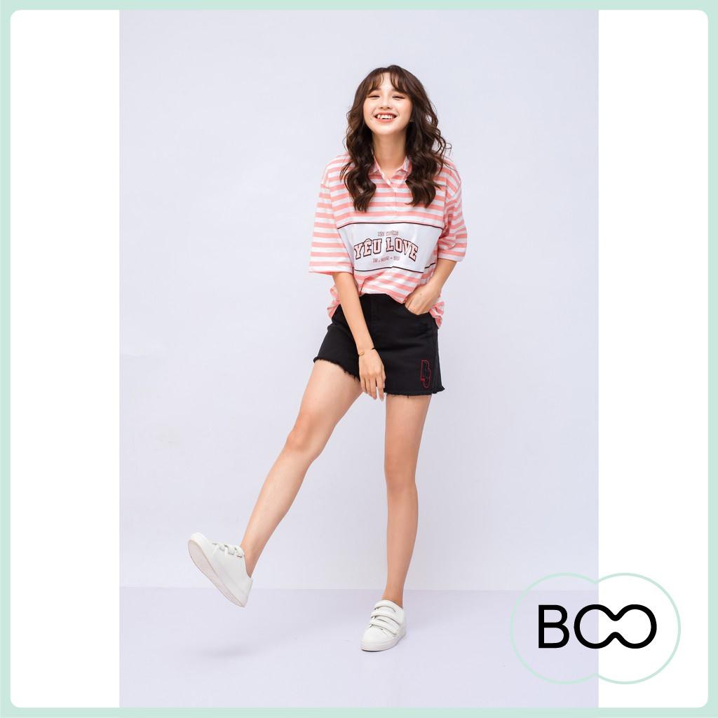 Áo Polo Fe Stu Loose Yêu Love Boo | BigBuy360 - bigbuy360.vn
