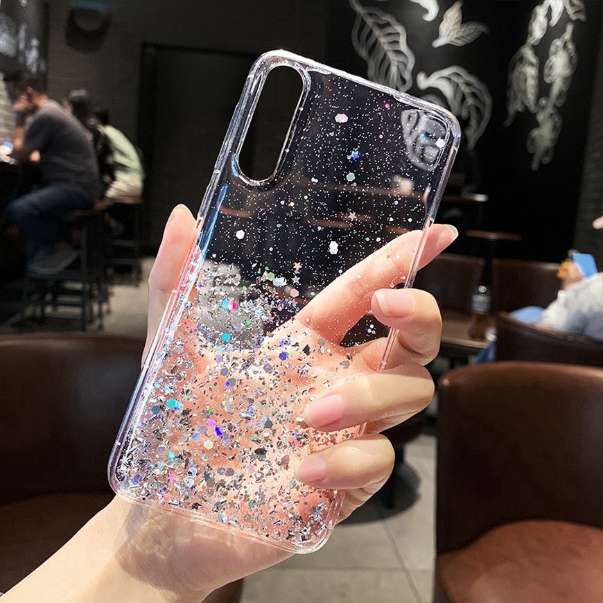 Ốp Lưng Samsung Galaxy A51 A71 A70 S20 Plus Ultra A50s A30s A30 A20 Phone Case Glitter Bling Shine Star Glitter Bling Sequins Clear Soft Transparent Shockproof Anti-fall Protective Back Cover