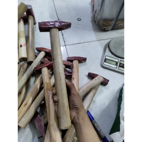 búa  sắt cán gỗ 500gr,búa đóng đinh,búa xây dựng đầu vát