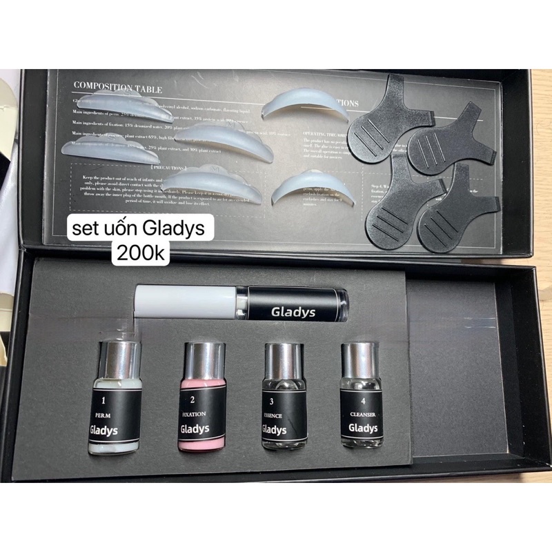 Uốn mi nhật Gladys siêu cong siêu dưỡng chống sun cháy