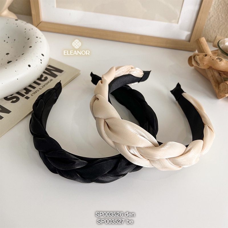 Băng đô cài tóc Eleanor Accessories vải xoắn đơn giản phụ kiện tóc dễ thương