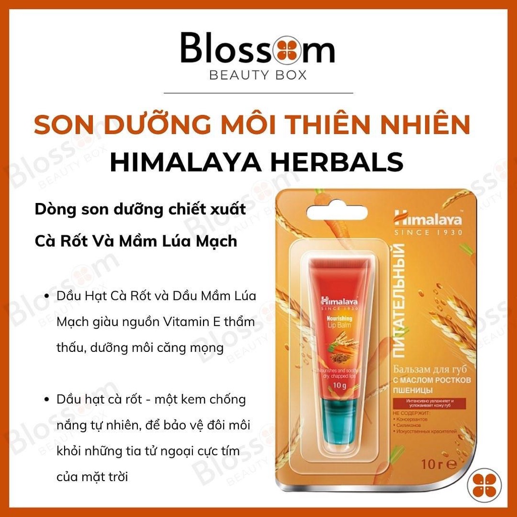 Son dưỡng môi Himalaya Herbals cà rốt - Hàng Nga 10g