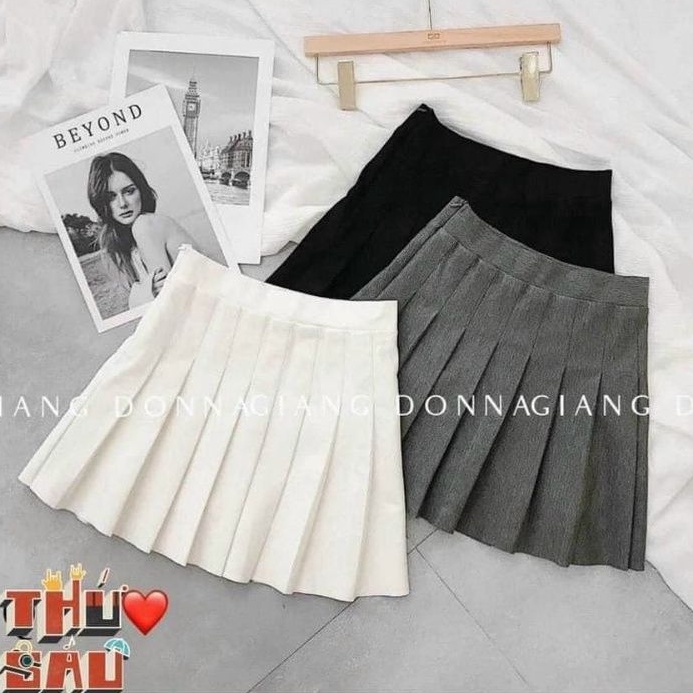 Chân váy xếp ly hàng QC