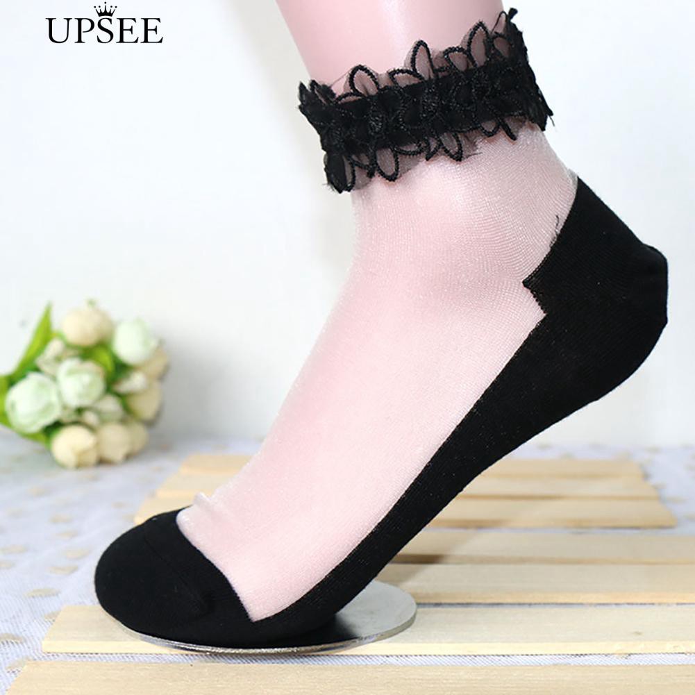 Vớ ren trong suốt siêu mỏng đẹp cho nữ