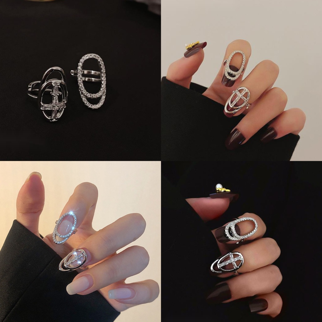 Nhẫn Đính Đá zircon Thời Trang Thanh Lịch Cho Nữ