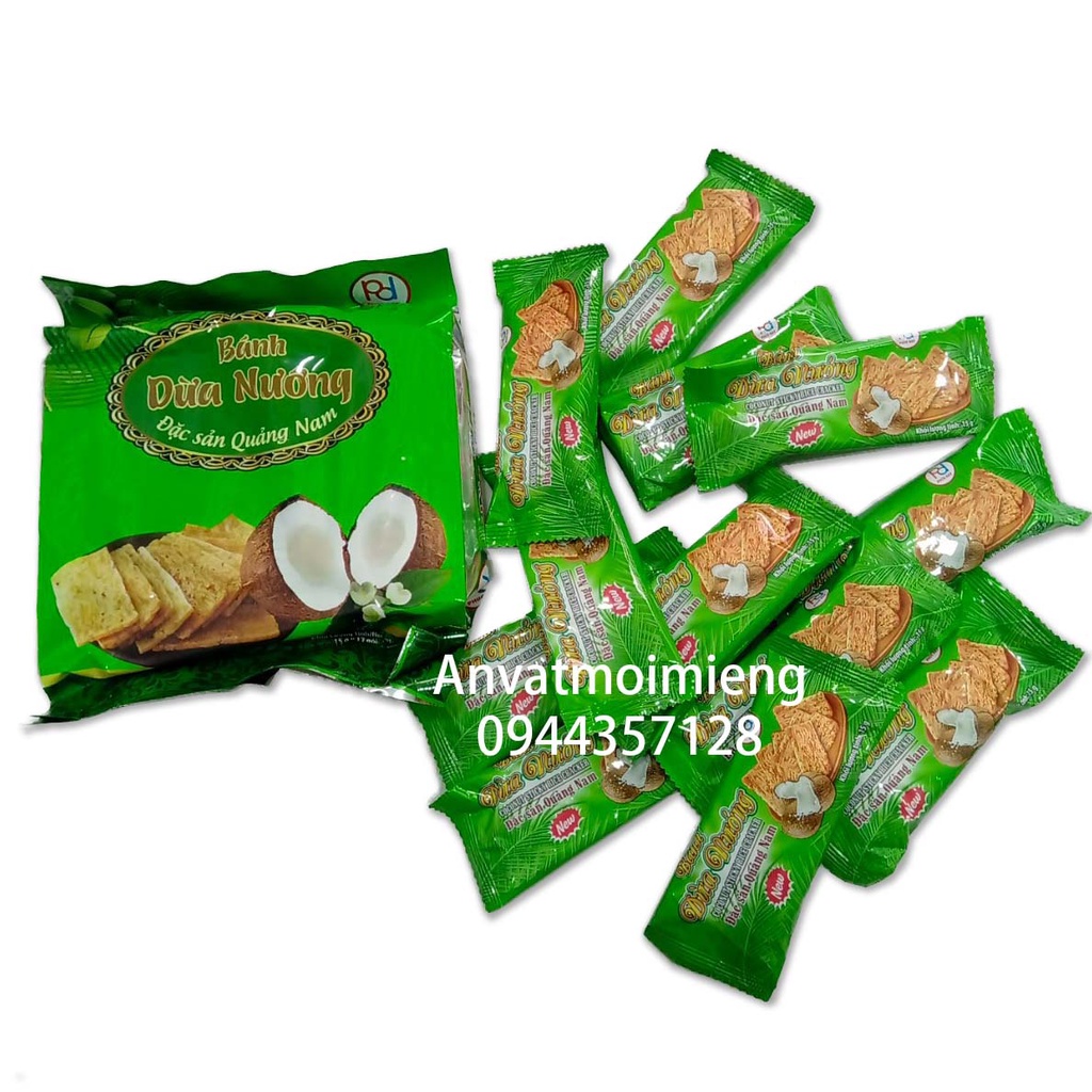 [bánh lẻ giá sỉ] BÁNH DỪA NƯỚNG thơm ngon giòn hàng loại 1 - đặc sản QUẢNG NAM (sản xuất Tháng 5/2022))