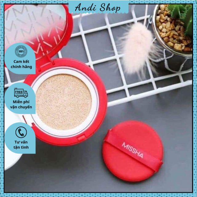 Phấn misha vỏ đỏ Hàn Quốc tone 21 và 23
