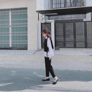 áo sơ mi kèm gile tiểu thư