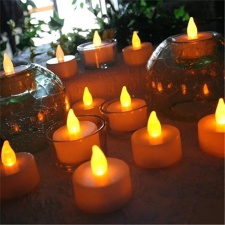 Nến Tea light điện tử Vàng/Trắng sử dụng pin