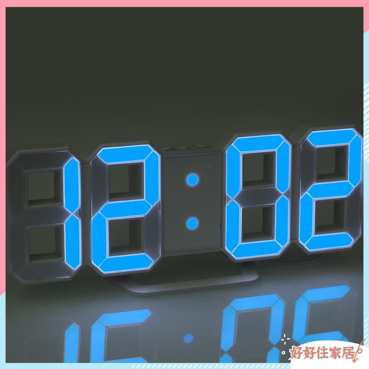Đồng hồ báo thức kĩ thuật số có đèn led hiện đại độc đáo