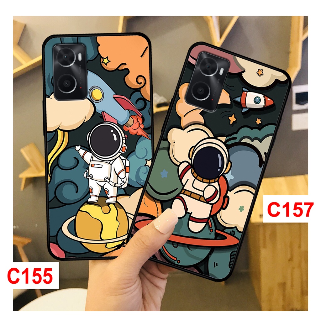 Ốp lưng Oppo A36 - Oppo A76 in hình phi hành gia, vũ trụ ngân hà. ốp oppo A36 - A76 rẻ bền đẹp.