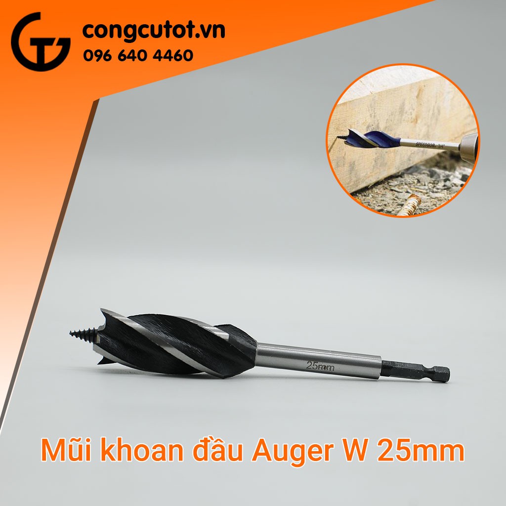 Mũi khoan đầu Auger W 25mm