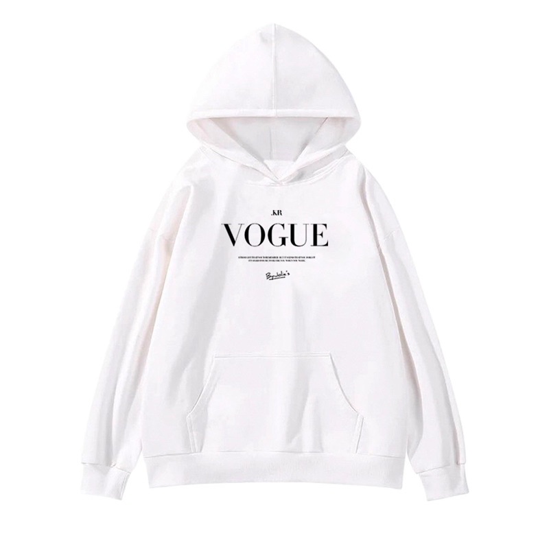 Áo hoodie nỉ bông Vogue không xù mềm mịn