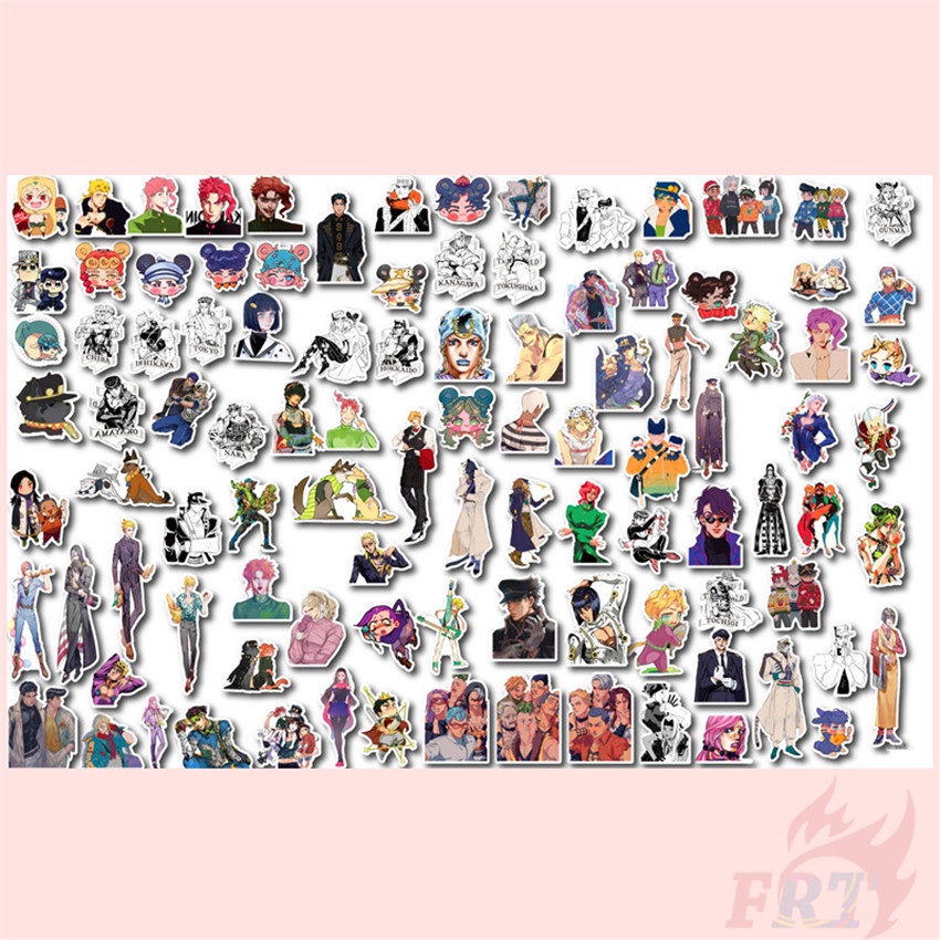 Bộ 90 Cái ☆ Hình Dán Mini Jojo 'S Bizarre Adventure ☆ Sticker Dán Tường Chống Thấm Nước Họa Tiết Graffiti Hợp Thời Trang