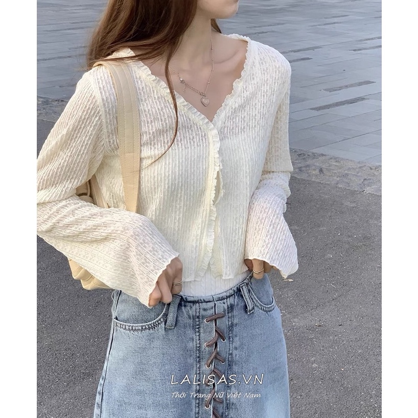 Áo khoác cardigan dệt kim chống nắng dáng rộng phong cách Hàn Quốc thời trang cho nữ | BigBuy360 - bigbuy360.vn