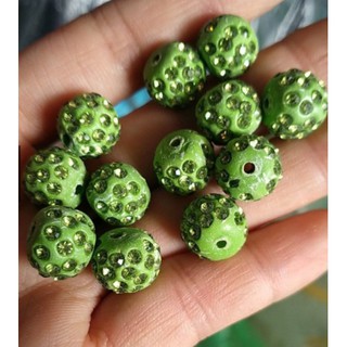 5viên đá gốm đính pha lê 10mm