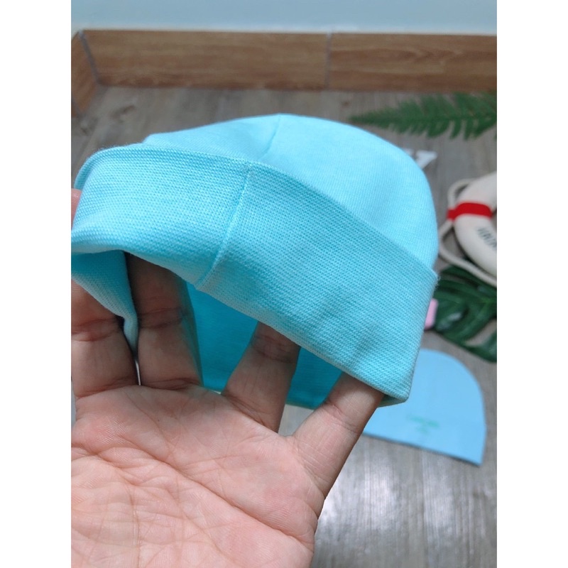 Mũ coton sơ sinh sắc màu cho bé nón cotton nón vải sơ sinh cho bé