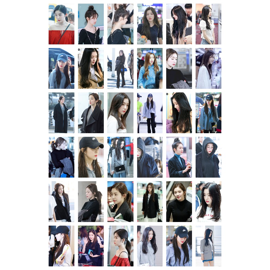 Lomo card 108 ảnh thành viên Red Velvet - Irene Airport Fashion (có lẻ 3 set)