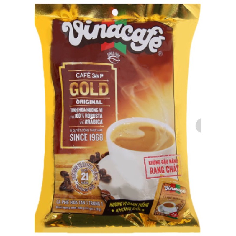 Cà phê sữa hoà tan VinaCafe Gold Original 480g