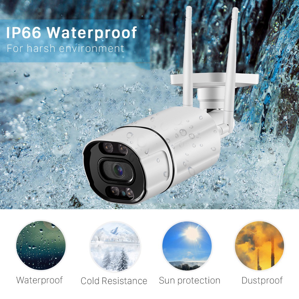 Camera an ninh không dây HAMROL CCTV 5MP 2MP wifi 1080P hồng ngoại có tầm nhìn đêm
