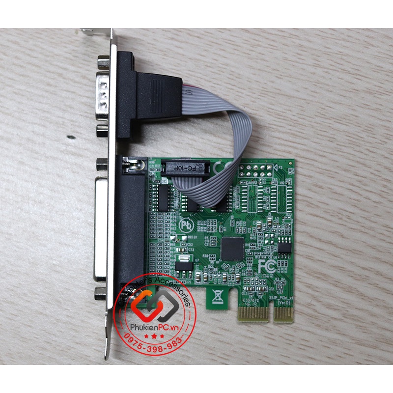 Card mở rộng PCIE chân ngắn sang LPT RS232 dùng cho mọi mainboard