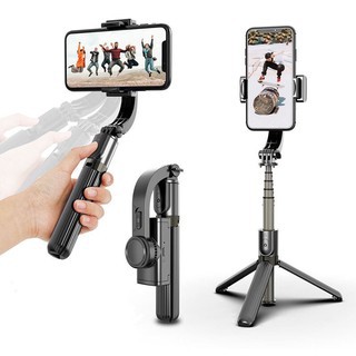 Gậy Chống Rung Gimbal Stabilizer L08 - Có 3 Chân Đỡ - Nút Bấm Bluetooh Hàng Cao Cấp