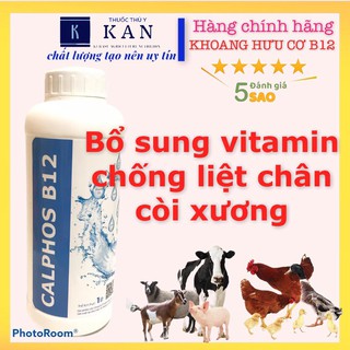 Siêu khoáng phát triển khung sương, phòn ngừa bại liệt cho gia súc gia cầm chai 1l