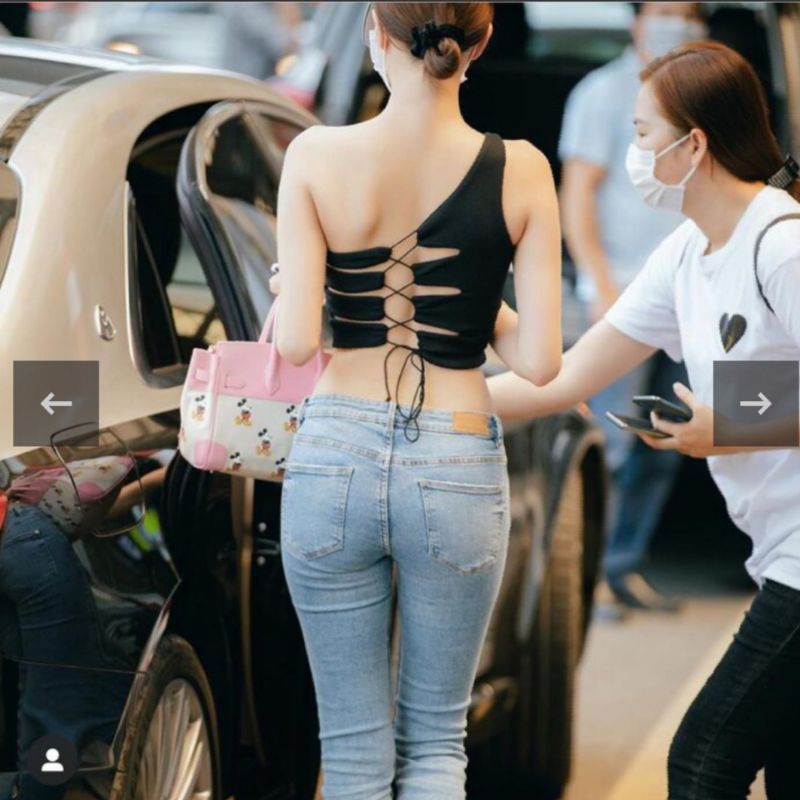 ÁO CHÉO VAI ĐAN LƯNG NGỌC TRINH SIÊU HOTTTTT