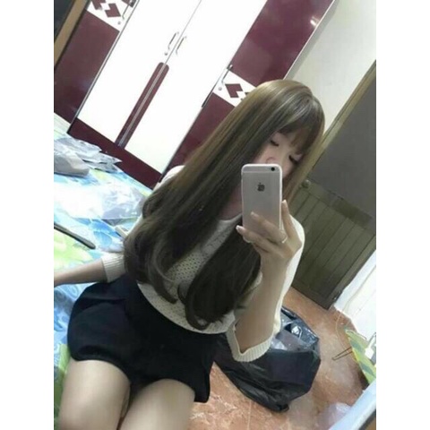 Tóc Giả Nữ Nguyên Đầu𝑭𝑹𝑬𝑬𝑺𝑯𝑰𝑷Tóc Giả Nữ Cả Đầu Thẳng 55cm Kèm Ảnh Thật Ms 8037